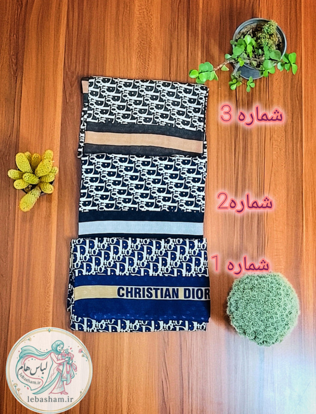 روسری زنانه گارزا طرح دیور پالت رنگی اختصاصی - لباسهام